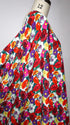 Artlux ~ 'Damson' Multi | White Marocaine Viscose Crepe ~ Made in Italy *Clearance Sale 30% Off